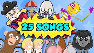 Songs For Toddlers  25 Toddler Songs and Nursery Rhymes [upl. by Holtorf]