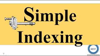 Simple indexing Indexing Method [upl. by Anuat]