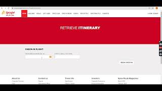 SpiceJet Web Check In Flight [upl. by Attennod938]