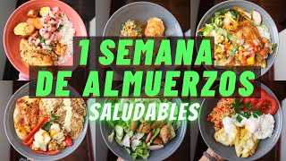 UNA SEMANA DE ALMUERZOS SALUDABLES  Michela Perleche [upl. by Merc]