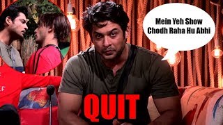 Bigg Boss 13 I am quitting the show I am done with Asim Riaz says frustrated Sidharth Shukla [upl. by Enayd215]