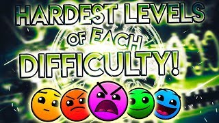 Beating the Hardest Levels of Each Difficulty Except Demon  How to Get Better at Geometry Dash [upl. by Liliane]