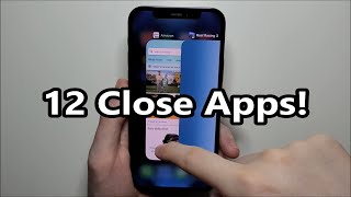 iPhone 12 How to Close Apps amp Multiple Apps [upl. by Nirehtac]