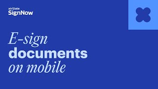 eSign Documents with Your Smartphone or Tablet [upl. by Nordek]