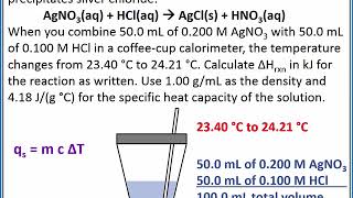 CHEMISTRY 101  Constant Pressure Calorimetry [upl. by Fredelia]