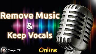 How to Remove Music and Keep Vocals From a Song Online  Isolate Vocals [upl. by Abbotson416]