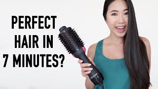 How To Use The Revlon One Step On Dry Hair To Style My Hair In 7 Minutes \\ Tutorial [upl. by Maon141]