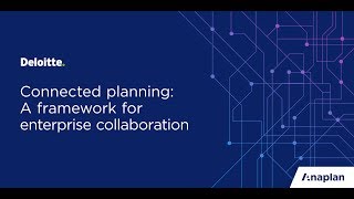 Anaplan Webinar  Connected planning with Deloitte [upl. by Saied310]