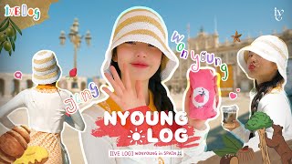 IVE LOG WONYOUNG in SPAIN 🐰  NYOUNG LOG [upl. by Zorah]