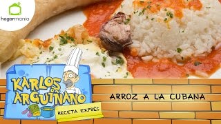 Karlos Arguiñano Receta de Arroz a la cubana [upl. by Isiahi]