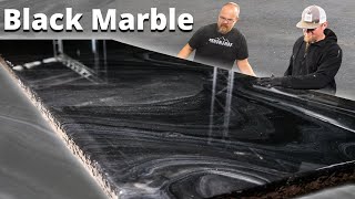 How to make Black Exotic Marble with Epoxy  Stone Coat Epoxy [upl. by Banerjee]