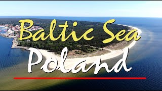 Morze Bałtyckie z lotu ptaka 4K  Film relaksacyjny  Baltic Sea in Poland with relaxing music [upl. by Nivrag]