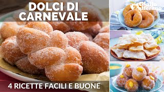 DOLCI DI CARNEVALE FRITTI 4 RICETTE DA PROVARE [upl. by Aitnic]