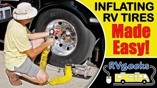 How To Inflate RV Tires The Easy Way Hint Use a Viair 400PRV [upl. by Rolyt]