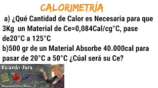 Calorimetría Ejercicios Resueltos [upl. by Silvano]