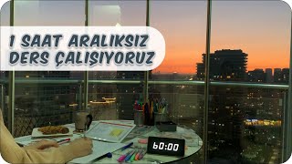 1 Saat Aralıksız Ders Çalış  Gün Batımı ve Motivasyon Artırıcı Müziklerle ✍🏻 [upl. by Sokul]