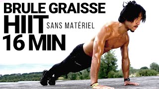 16 MIN HIIT pour PERDRE DU VENTRE SANS MATÉRIEL [upl. by Auop]