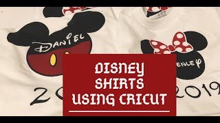 How to Make a Disney Shirt using Cricut Maker [upl. by Esil]