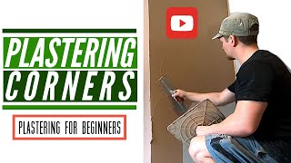 How To Plaster Corners  Corner Bead Plastering For Beginners [upl. by Afatsuom286]