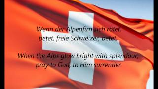 Swiss National Anthem  quotSchweizerpsalmquot DEEN [upl. by Richy575]