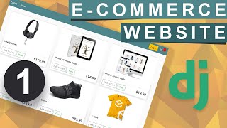 Django Ecommerce Website  Setup amp Templates  Part 1 [upl. by Chancellor341]