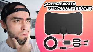 Reseña Antena DIGITAL para HDTV 1080p ¿4K BARATA [upl. by Bonn]