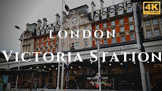 London Victoria Station Walk Through England 4K [upl. by Rinee]