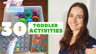 30 TODDLER ACTIVITIES AT HOME  HOW TO ENTERTAIN A 23 YEAR OLD  LOVE HAPPY ALI [upl. by Margetts]