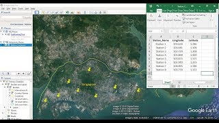 Importing Excel Coordinates to ArcMap and Plotting [upl. by Tichonn]