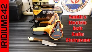 Smith’s Electric Belt Knife Sharpener Easy To Use [upl. by Docilla]