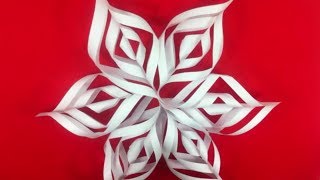 Como hacer Copos de nieve de papel  Paper snowflakes OrigamiTutorial [upl. by Blood]