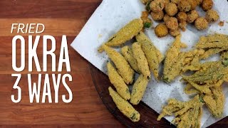 Three Ways To Fry Okra  Southern Living [upl. by Llemej]