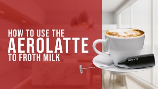 How To Use the AeroLatte To Froth Milk [upl. by Palmira]