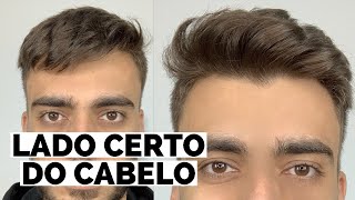 QUAL LADO CERTO DO CABELO MASCULINO [upl. by Neyuq]