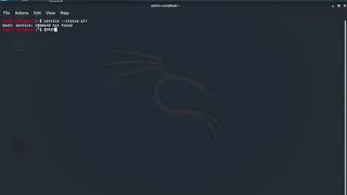 bash service command not found Kali LinuxUbuntu [upl. by Cissiee]
