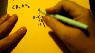 Lewis Dot Structure of CH3NH2 methylamine [upl. by Norak]