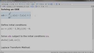 Differential Equations in Maple [upl. by Weixel631]