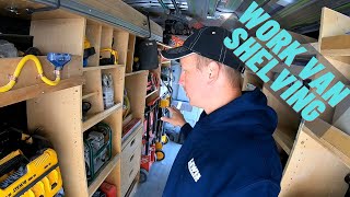 Work Van Shelving Layout  How to Design amp Build Efficient Van Storage Shelving [upl. by Zellner]