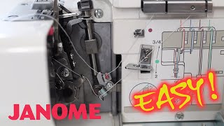 How To Easiest Method to thread an overlocker in just 5 minutes  Ryan’s Sewing Corner [upl. by Carpenter646]