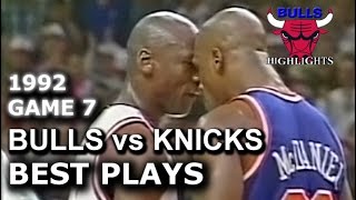 May 17 1992 Bulls vs Knicks game 7 highlights [upl. by Enimrac]