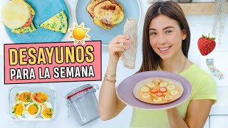 5 Desayunos Saludables Fáciles y Económicos🥞I Yovana [upl. by Atiuqer]