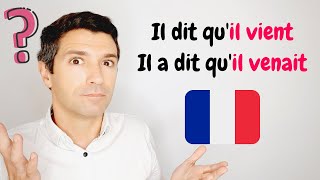 Le DISCOURS INDIRECT au passé  Grammaire française avec exercices [upl. by Arakaj]