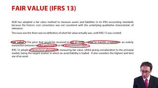 Fair value IFRS 13  ACCA Financial Reporting FR [upl. by Arrekahs]