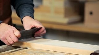 How to Use a Cabinet Scraper  Woodworking [upl. by Neelhsa]