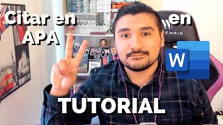 ¿CÓMO CITAR EN APA CON WORD [upl. by Kramlich552]