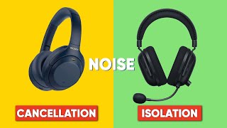 Noise Canceling vs Noise Isolation  Whats The Difference [upl. by Maurer]