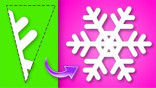 50 diferentes COPOS DE NIEVE  Recorta y Abre⭐ Así o más fácil  DIY ⭐ [upl. by Attem]