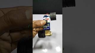 Homemade dc car  Simple car with motor hackerpritam experiment shorts [upl. by Ecela]