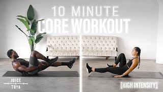 10 Minute High Intensity AbsCore Workout For Advanced and Beginners [upl. by Lady]