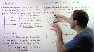 Rydberg Equation and Balmer Series of Hydrogen [upl. by Fondea]